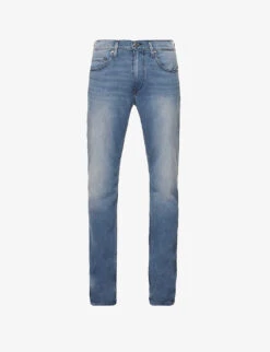 Paige Lennox Slim-fit Tapered Stretch-denim Jeans