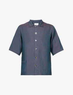 Chest-pocket Boxy-fit Linen Shirt