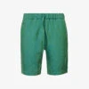 Drawstring-waistband Regular-fit Linen Shorts