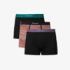 PAUL SMITH Pack Of 3 Logo-waistband Stretch Organic-cotton Trunks