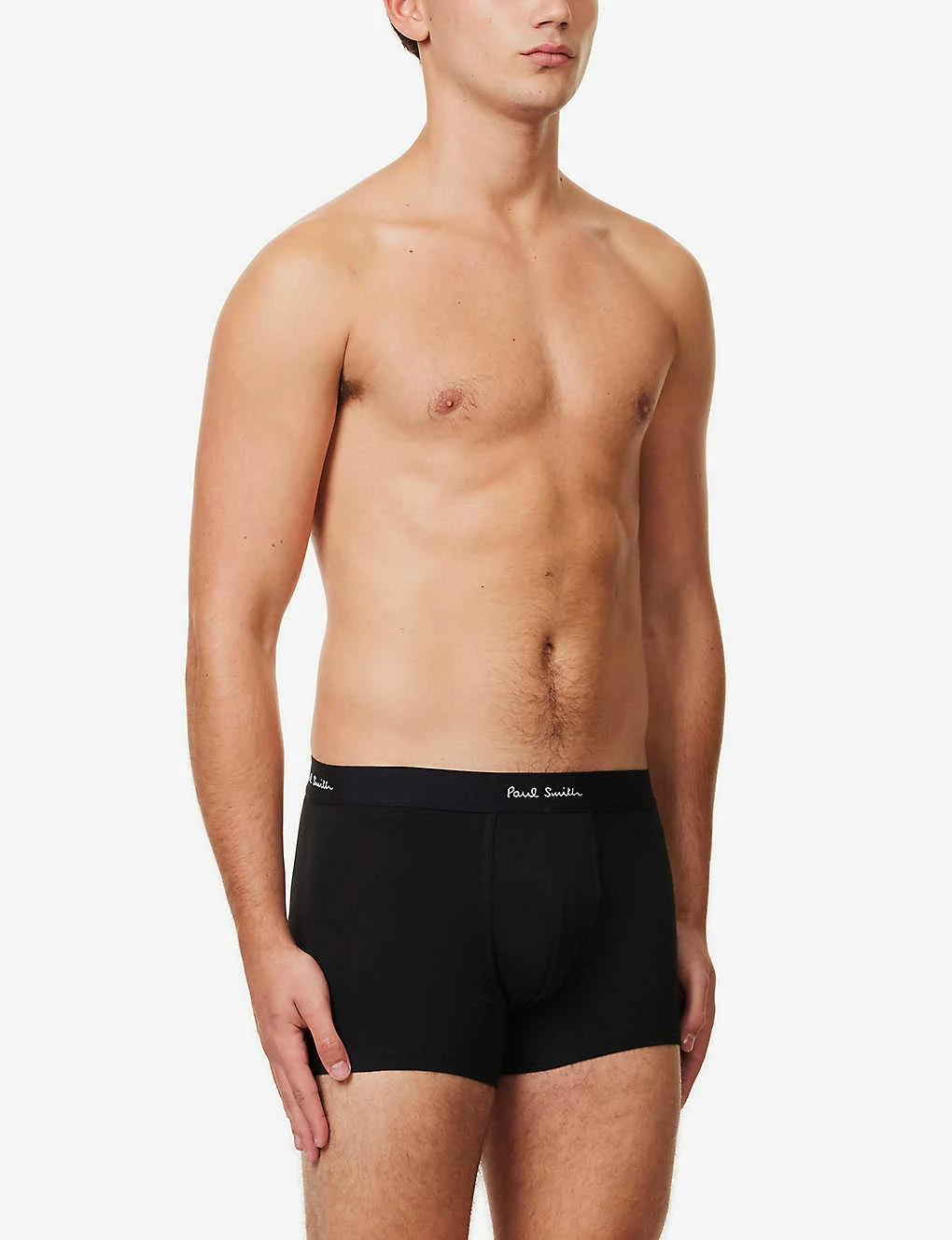 PAUL SMITH Pack Of Three Logo-waistband Stretch Organic-cotton Trunks 2 PAUL SMITH Pack Of Three Logo-waistband Stretch Organic-cotton Trunks - Image 2