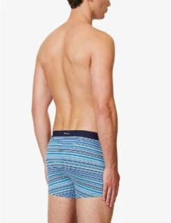 PAUL SMITH Pack Of Three Stripe Stretch Organic-cotton Trunks 6 PAUL SMITH Pack Of Three Stripe Stretch Organic-cotton Trunks -AllSain Clothing Shop R04148423 MULTICOLOUR ALT02