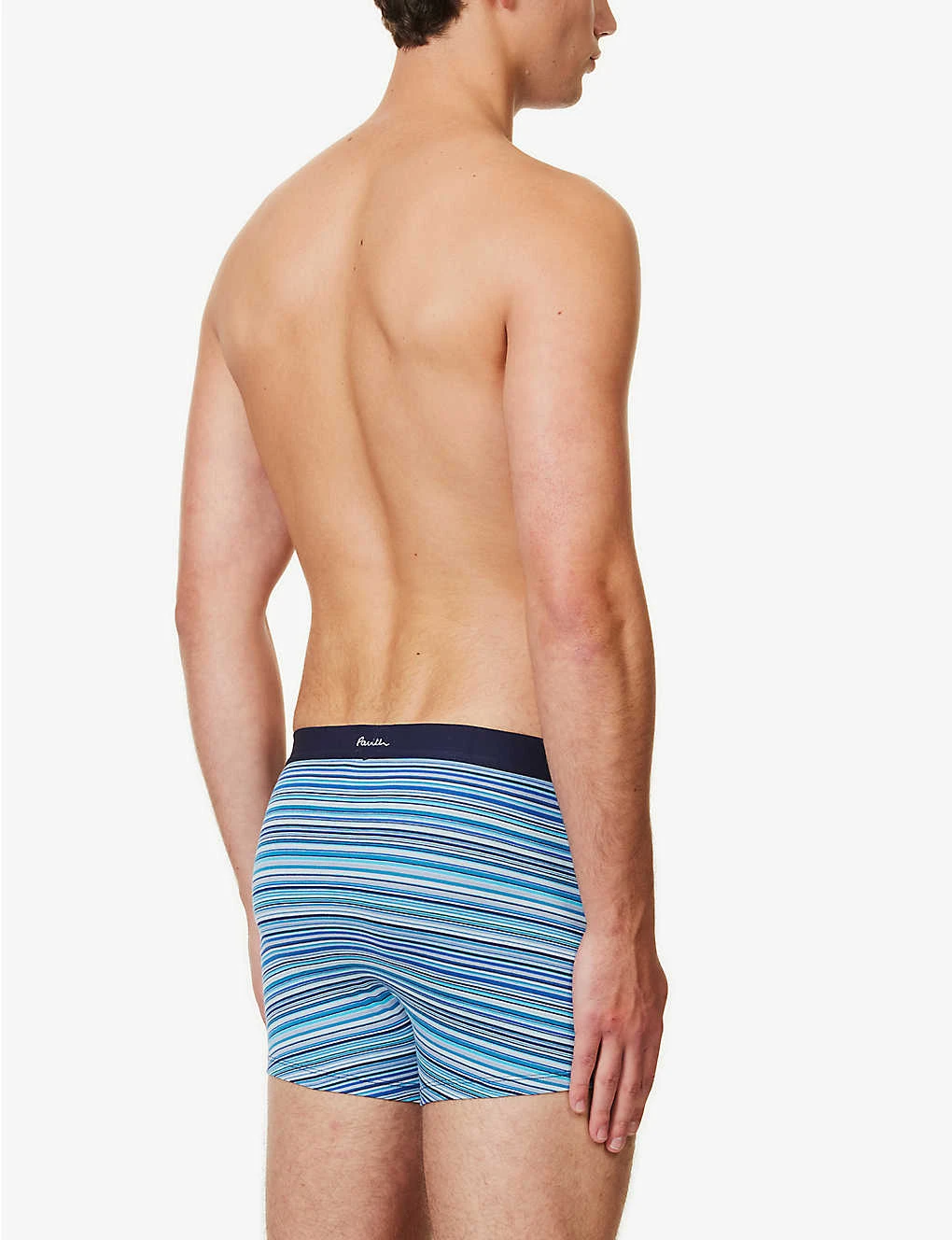 PAUL SMITH Pack Of Three Stripe Stretch Organic-cotton Trunks 3 PAUL SMITH Pack Of Three Stripe Stretch Organic-cotton Trunks - Image 3