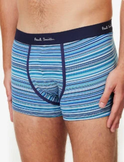 PAUL SMITH Pack Of Three Stripe Stretch Organic-cotton Trunks 7 PAUL SMITH Pack Of Three Stripe Stretch Organic-cotton Trunks -AllSain Clothing Shop R04148423 MULTICOLOUR ALT03
