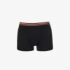 PAUL SMITH Logo-waistband Mid-rise Pack Of Three Stretch-cotton Trunks