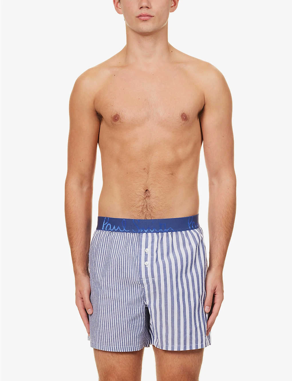 PAUL SMITH Striped Mi-rise Woven Boxers 2 PAUL SMITH Striped Mi-rise Woven Boxers - Image 2