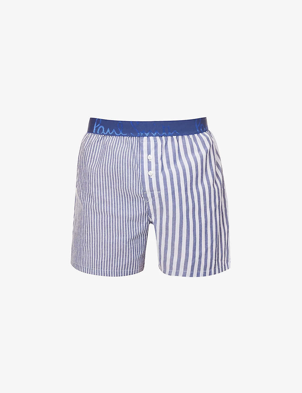 PAUL SMITH Striped Mi-rise Woven Boxers 1 PAUL SMITH Striped Mi-rise Woven Boxers