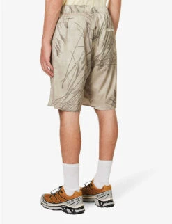 Norse Projects Poul Graphic-print Stretch-woven Shorts 8 Norse Projects Poul Graphic-print Stretch-woven Shorts -AllSain Clothing Shop R04148527 LIGHTKHAKI ALT03