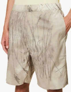 Norse Projects Poul Graphic-print Stretch-woven Shorts 9 Norse Projects Poul Graphic-print Stretch-woven Shorts -AllSain Clothing Shop R04148527 LIGHTKHAKI ALT04