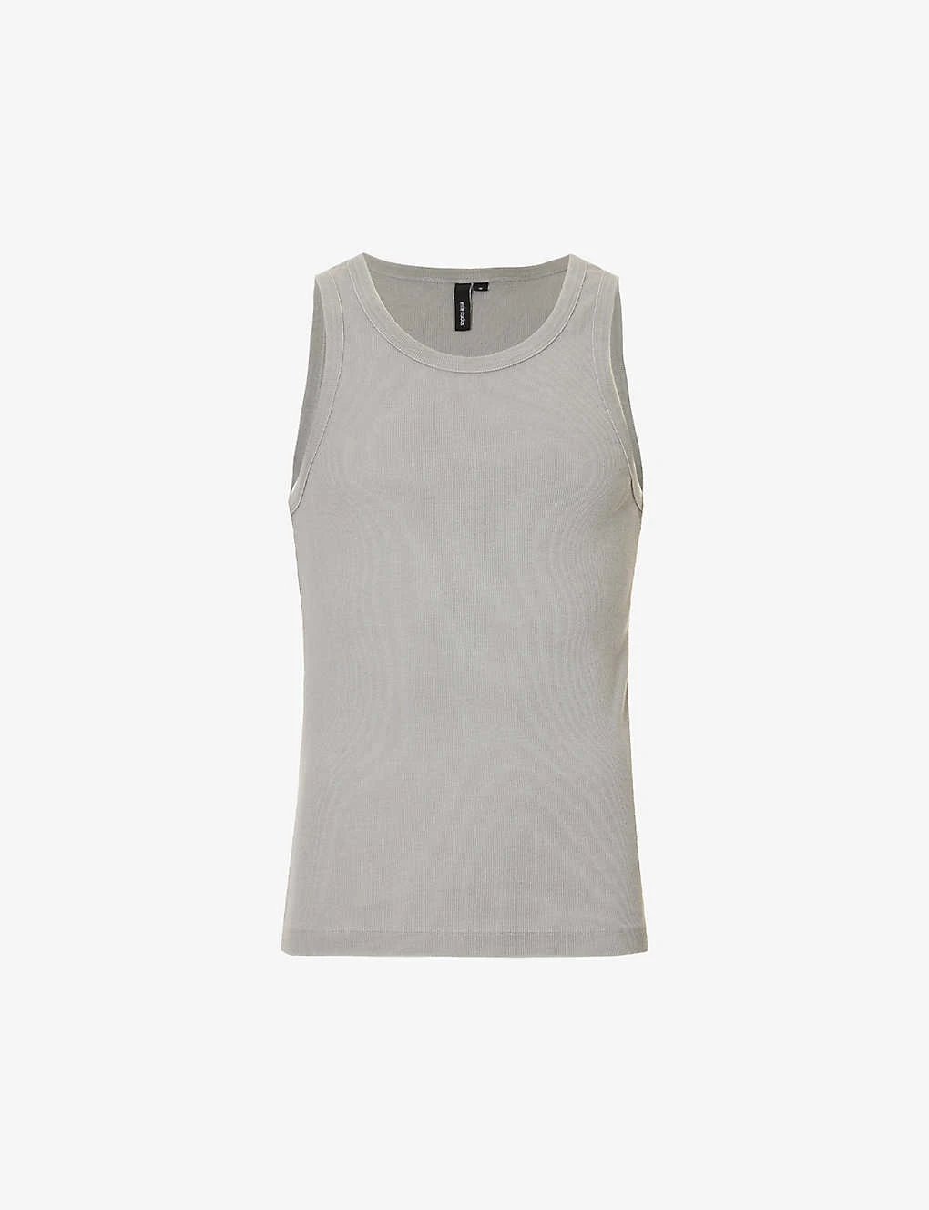 Ribbed-weave Faded Organic Stretch-cotton Top 1 Ribbed-weave Faded Organic Stretch-cotton Top