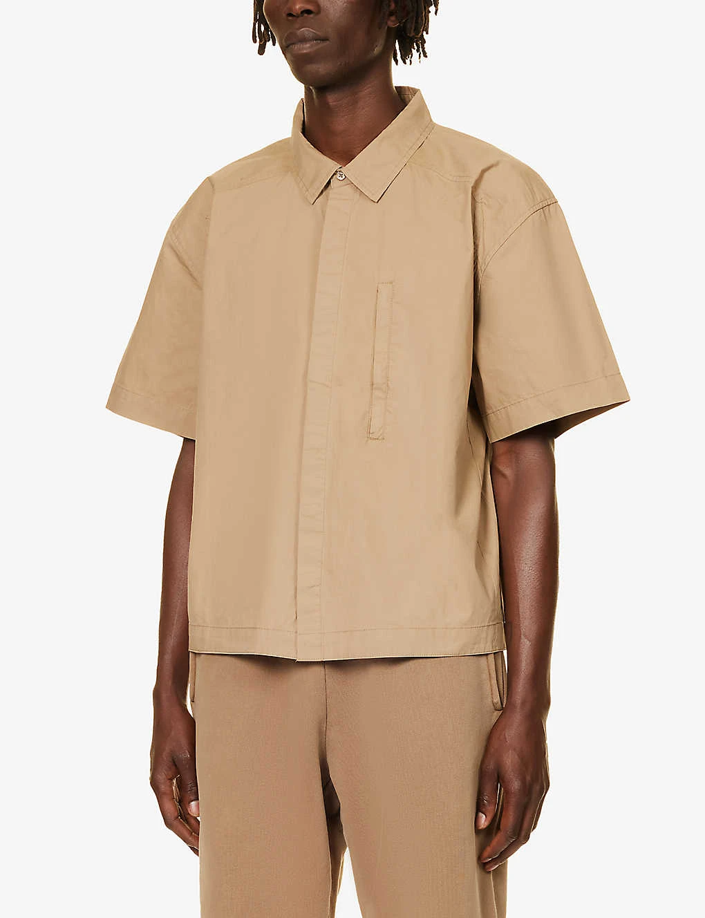 01 Zip-pocket Boxy-fit Cotton-poplin Shirt 3 01 Zip-pocket Boxy-fit Cotton-poplin Shirt - Image 3