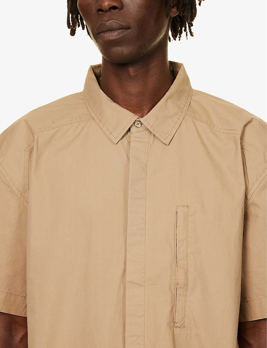 01 Zip-pocket Boxy-fit Cotton-poplin Shirt 5 01 Zip-pocket Boxy-fit Cotton-poplin Shirt - Image 5