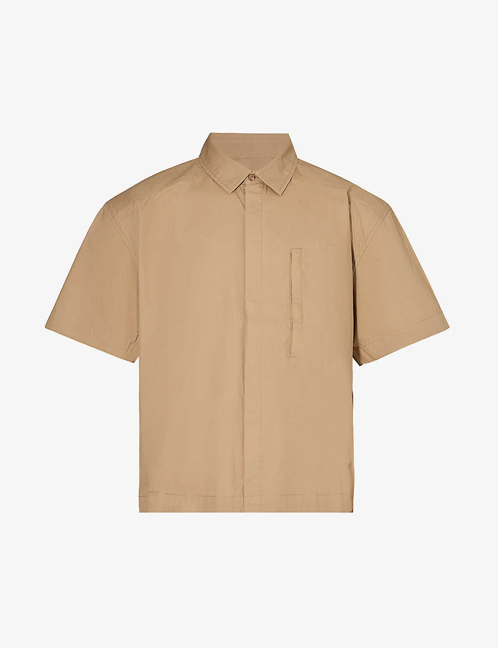 01 Zip-pocket Boxy-fit Cotton-poplin Shirt 1 01 Zip-pocket Boxy-fit Cotton-poplin Shirt