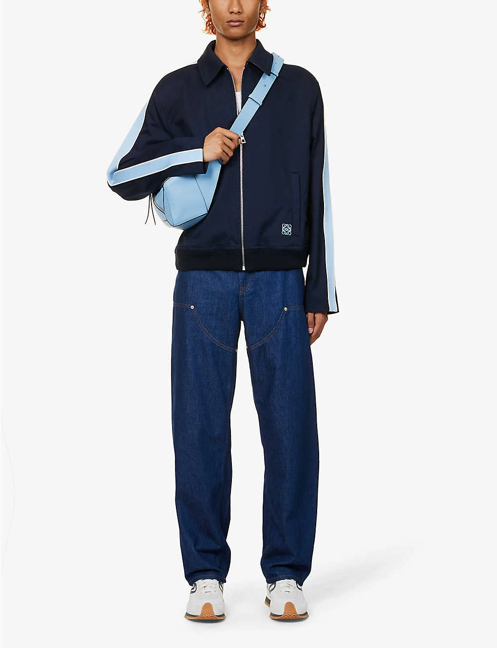 Loewe Contrast-taping Collared Stretch-cotton Jacket 2 Loewe Contrast-taping Collared Stretch-cotton Jacket - Image 2