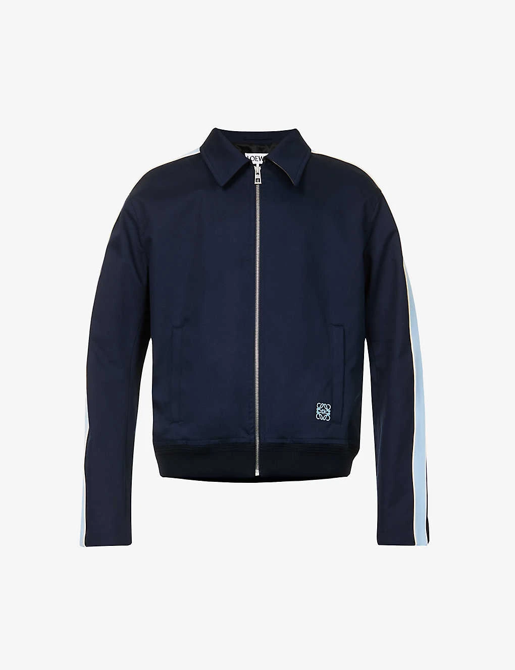 Loewe Contrast-taping Collared Stretch-cotton Jacket 1 Loewe Contrast-taping Collared Stretch-cotton Jacket