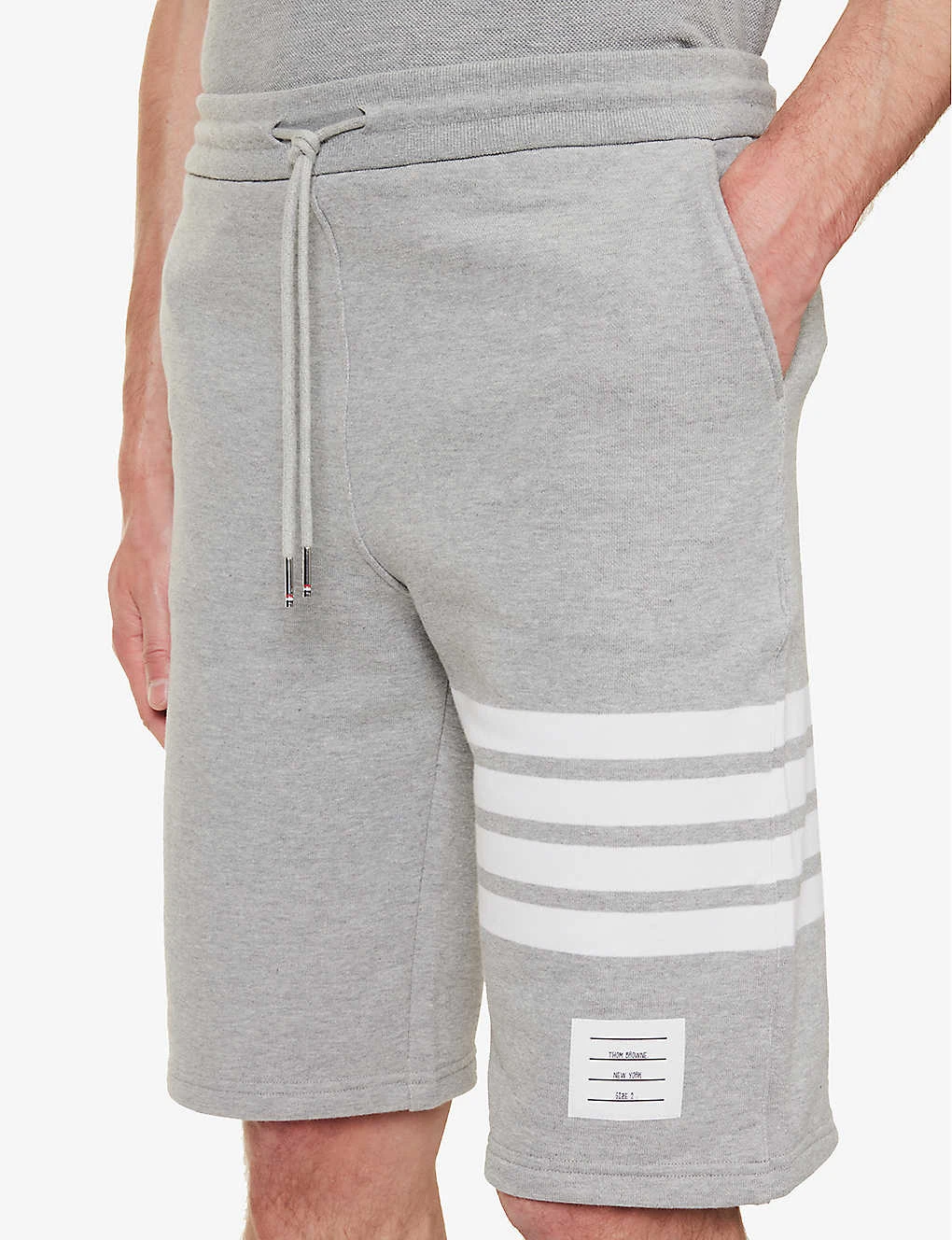 Four-bar Brand-patch Regular-fit Cotton-jersey Shorts 5 Four-bar Brand-patch Regular-fit Cotton-jersey Shorts - Image 5