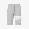 Four-bar Brand-patch Regular-fit Cotton-jersey Shorts