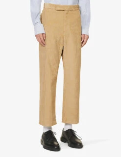 Straight-leg Regular-fit Cotton-corduroy Trousers 7 Straight-leg Regular-fit Cotton-corduroy Trousers -AllSain Clothing Shop R04152293 KHAKI ALT02
