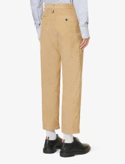 Straight-leg Regular-fit Cotton-corduroy Trousers 8 Straight-leg Regular-fit Cotton-corduroy Trousers -AllSain Clothing Shop R04152293 KHAKI ALT03