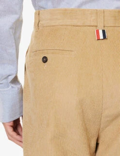 Straight-leg Regular-fit Cotton-corduroy Trousers 9 Straight-leg Regular-fit Cotton-corduroy Trousers -AllSain Clothing Shop R04152293 KHAKI ALT04