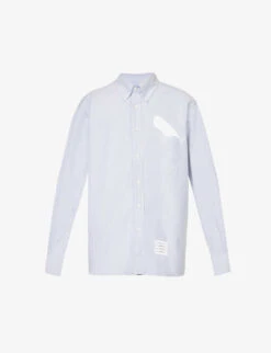 Appliqué-embellished Regular-fit Cotton Shirt