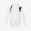 Alexander McQueen Harness Graphic-panel Regular-fit Cotton-poplin Shirt