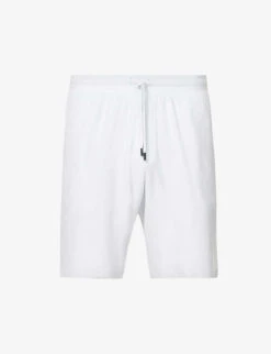 Augusto Terry-textured Cotton-blend Shorts