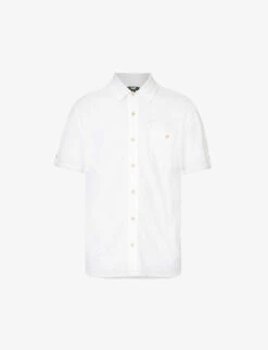 Paige Brayden Short-sleeved Relaxed-fit Cotton Shirt
