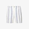 Paige Gatlin Striped Linen-blend Shorts