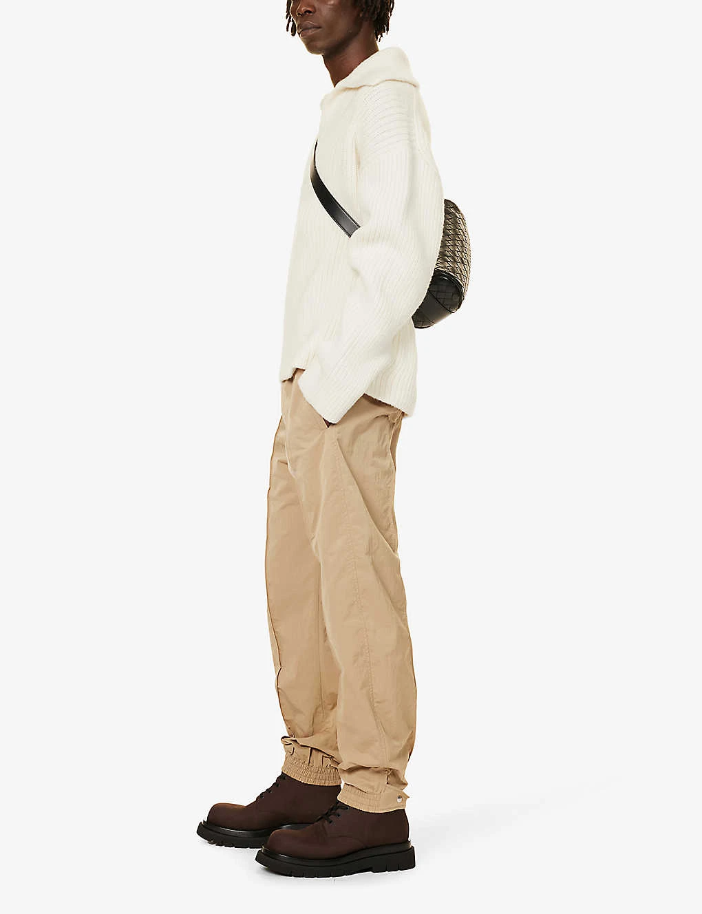 Bottega Veneta Tech Slip-pocket Tapered-leg Regular-fit Shell Trousers 2 Bottega Veneta Tech Slip-pocket Tapered-leg Regular-fit Shell Trousers - Image 2