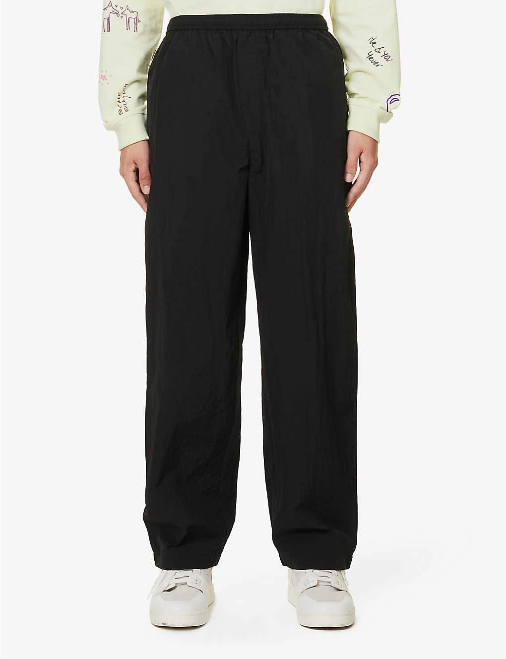 Acne Studios Pichele Brand-patch Wide-leg Relaxed-fit Shell Trousers 3 Acne Studios Pichele Brand-patch Wide-leg Relaxed-fit Shell Trousers - Image 3