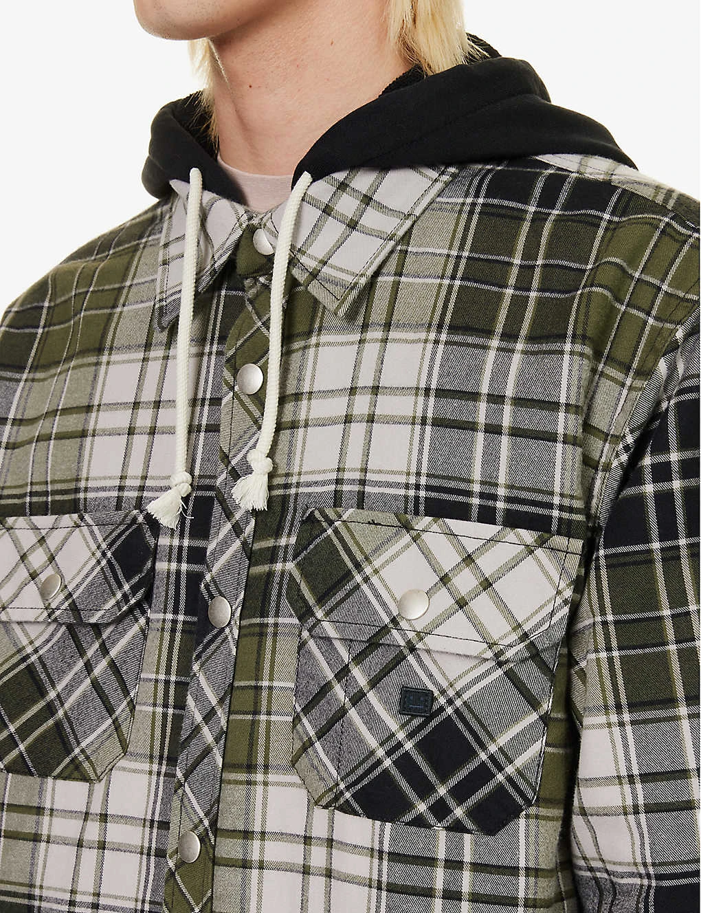Acne Studios Ollie Plaid-pattern Cotton Hooded Overshirt 5 Acne Studios Ollie Plaid-pattern Cotton Hooded Overshirt - Image 5