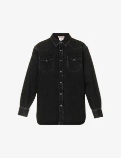 Acne Studios Karty Faded Oversized-fit Denim Overshirt