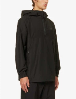 Snow Peak Light Mountain Funnel-neck Cotton-blend Anorak 7 Snow Peak Light Mountain Funnel-neck Cotton-blend Anorak -AllSain Clothing Shop R04159204 BLACK ALT02