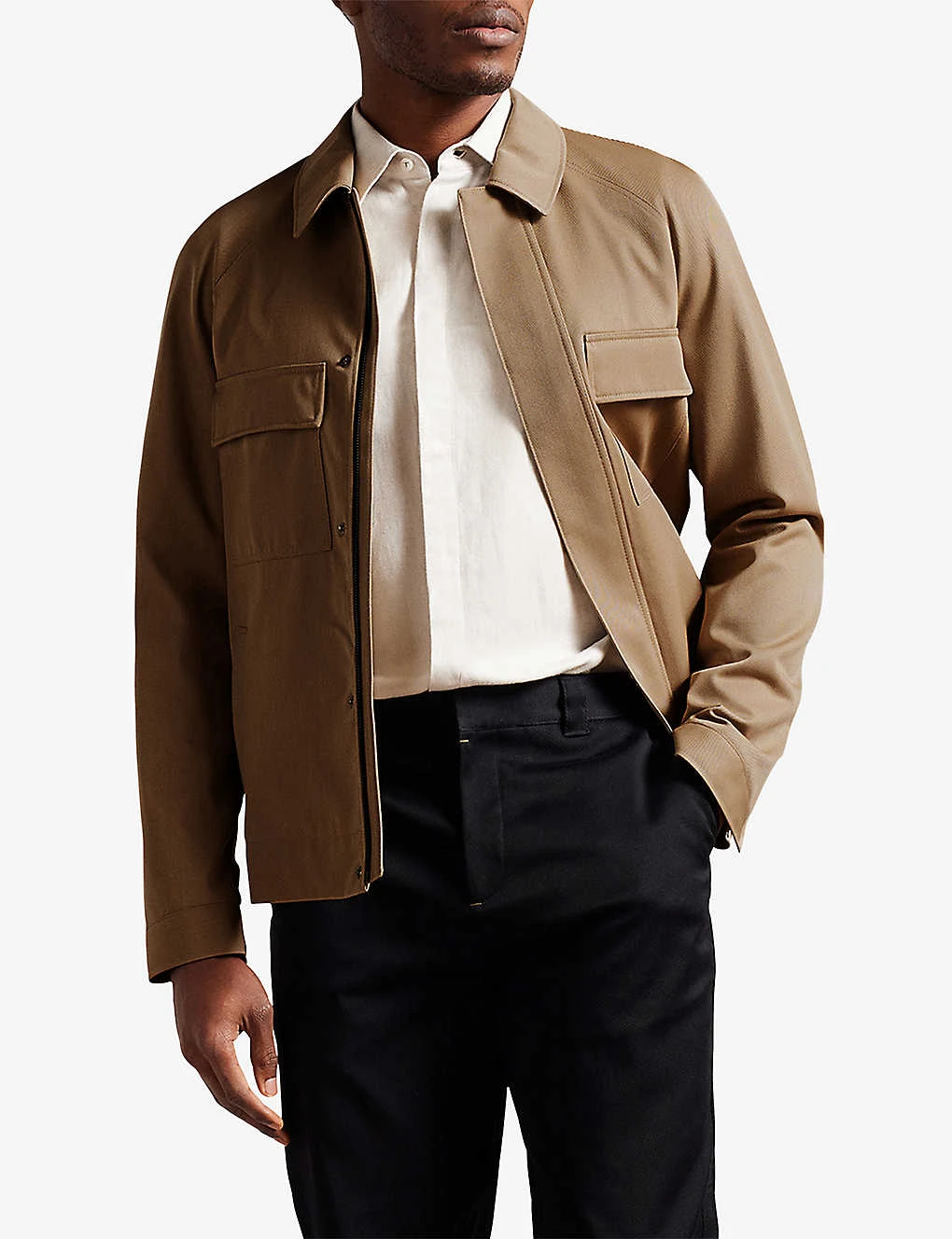 Ted Baker Filtyj Raglan-sleeve Wool Jacket 2 Ted Baker Filtyj Raglan-sleeve Wool Jacket - Image 2