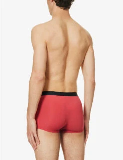 HANRO Mid-rise Stretch-woven Boxer Briefs -AllSain Clothing Shop R04160663 AMARANTH ALT02