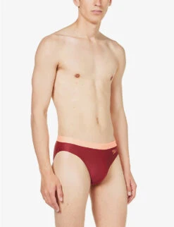 Speedo 7cm Logo-embroidered Swim Briefs 7 Speedo 7cm Logo-embroidered Swim Briefs -AllSain Clothing Shop R04163350 OXBLOODSOFTCORAL ALT02