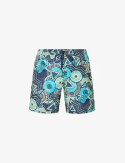 Speedo Watershort 45cm Geo-print Recycled-polyester Swim Shorts