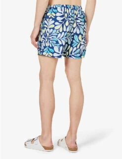Speedo Watershort 40cm Abstract-print Recycled-polyester Swim Shorts -AllSain Clothing Shop R04163365 BLUEAQUWHITESPRITZ ALT03