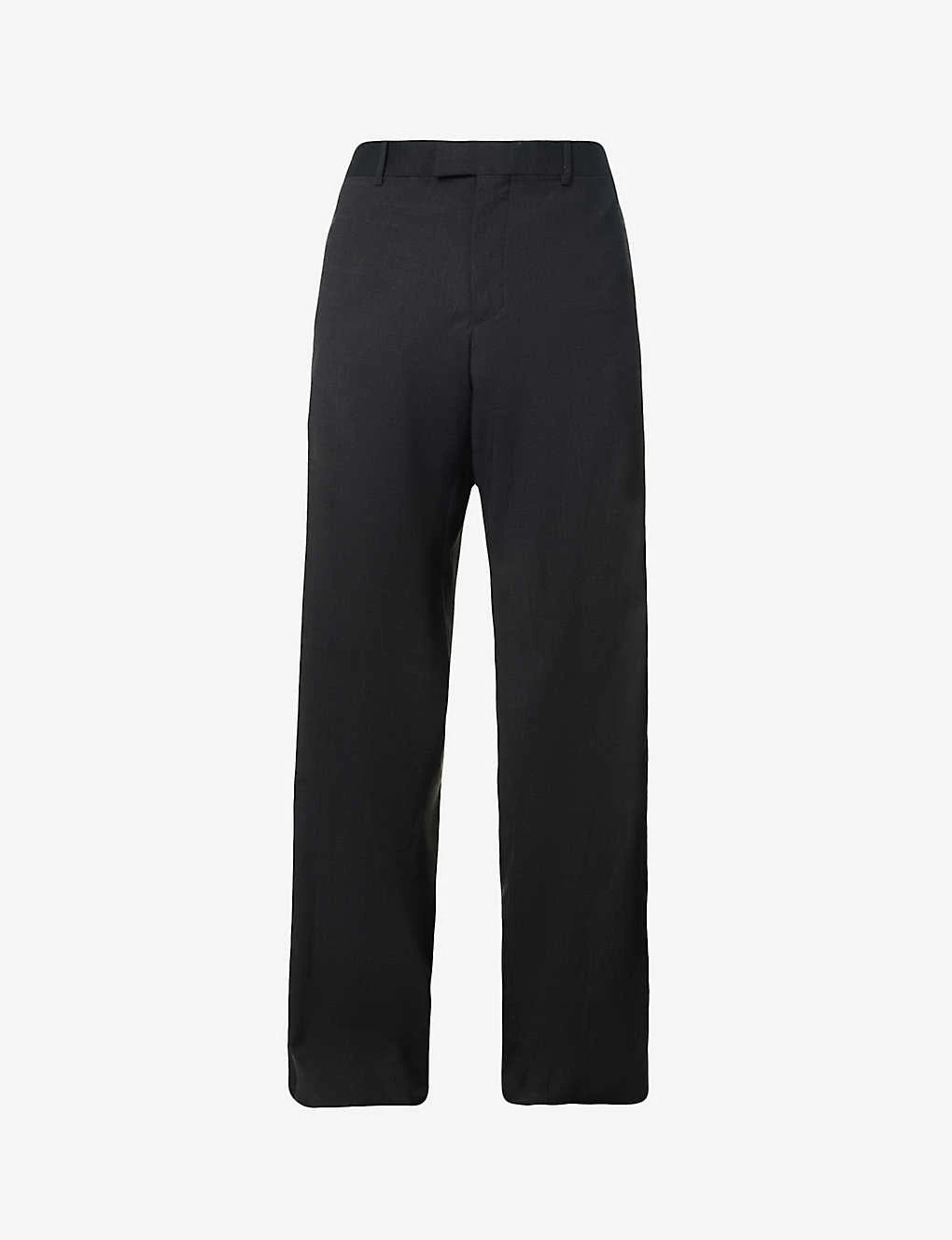 Raf Simons Pressed-crease Straight-leg Relaxed-fit Stretch-wool Trousers 1 Raf Simons Pressed-crease Straight-leg Relaxed-fit Stretch-wool Trousers