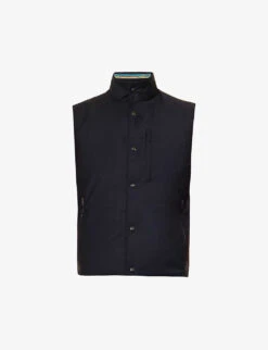 PAUL SMITH Quilted Pocketed Regular-fit Wool-down Jacket