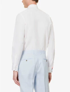 PAUL SMITH Tailored Regular-fit Cotton-poplin Shirt 9 PAUL SMITH Tailored Regular-fit Cotton-poplin Shirt -AllSain Clothing Shop R04165105 WHITE ALT03