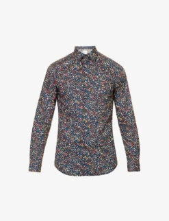 PAUL SMITH Liberty Floral-print Regular-fit Organic-cotton Shirt