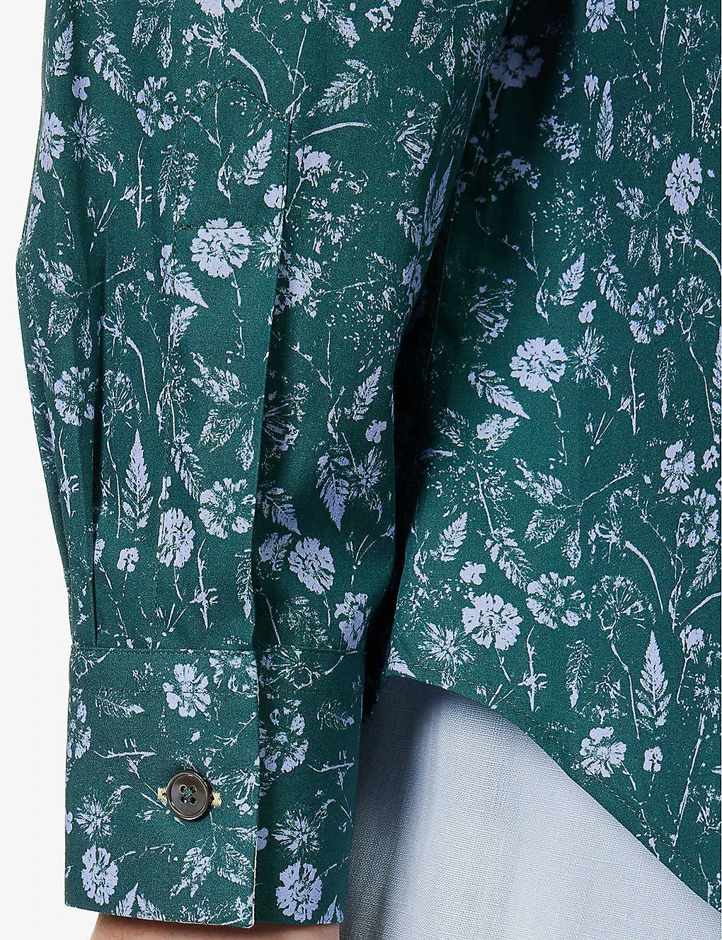 PAUL SMITH Floral-print Regular-fit Cotton Shirt 6 PAUL SMITH Floral-print Regular-fit Cotton Shirt - Image 6