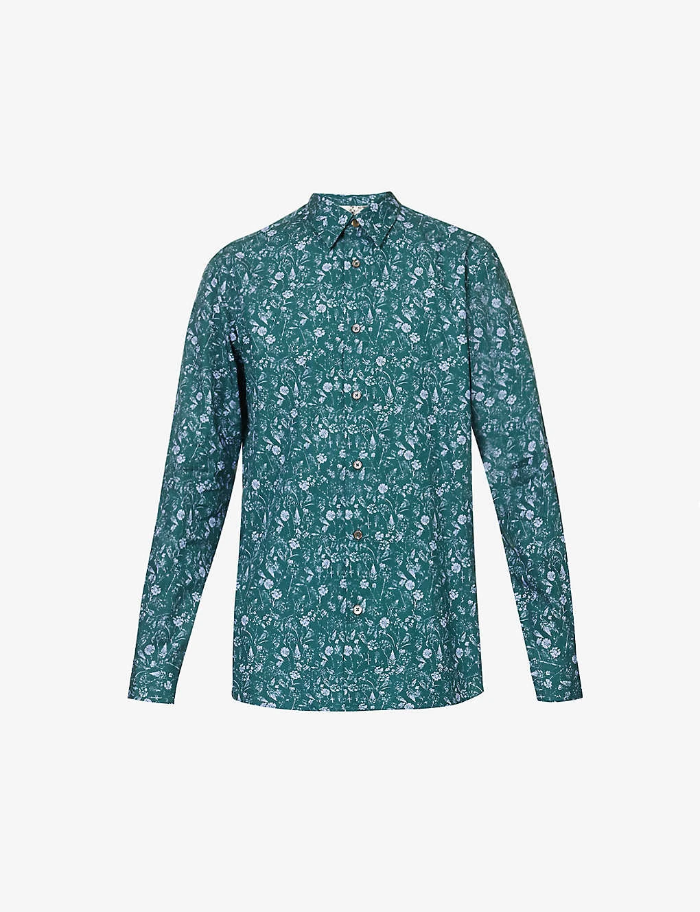 PAUL SMITH Floral-print Regular-fit Cotton Shirt 1 PAUL SMITH Floral-print Regular-fit Cotton Shirt