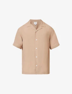 Valbonne Camp-collar Regular-fit Woven Shirt