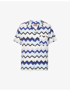 Missoni Zig-zag Pattern Camp-collar Relaxed-fit Woven Shirt