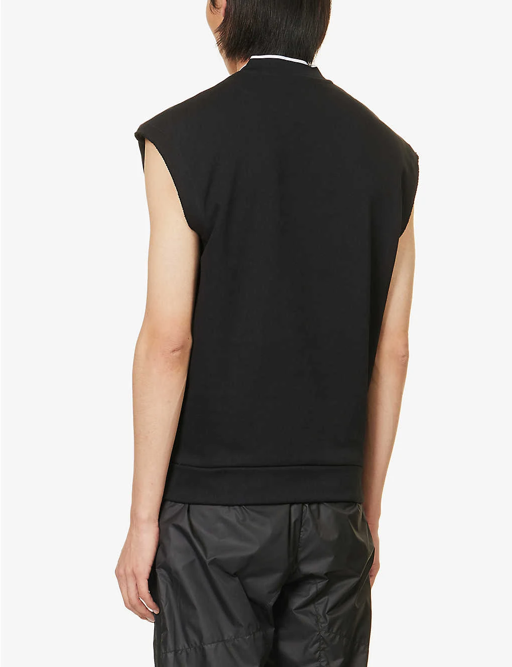 Brand-print Sleeveless Cotton-jersey Top 4 Brand-print Sleeveless Cotton-jersey Top - Image 4