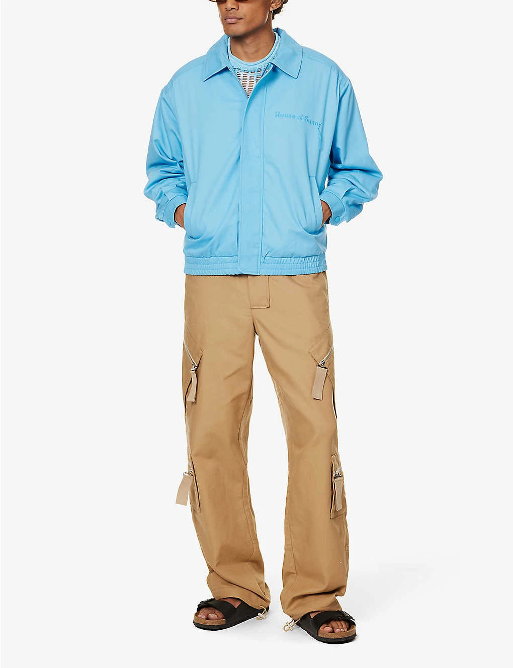 Day Tripper Brand-embroidered Relaxed-fit Cotton-twill Bomber Jacket 2 Day Tripper Brand-embroidered Relaxed-fit Cotton-twill Bomber Jacket - Image 2