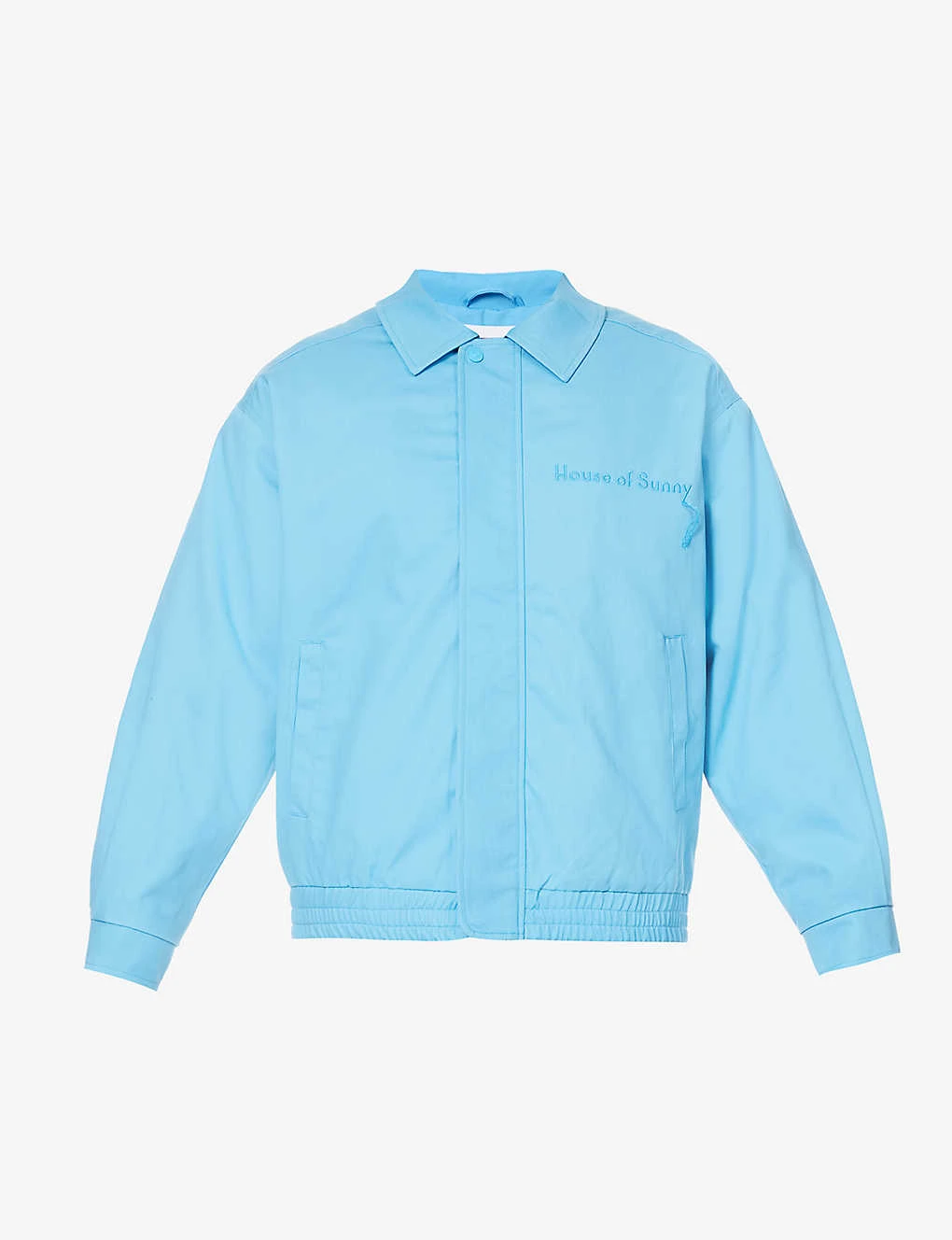 Day Tripper Brand-embroidered Relaxed-fit Cotton-twill Bomber Jacket 1 Day Tripper Brand-embroidered Relaxed-fit Cotton-twill Bomber Jacket